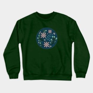 Blue botanical Crewneck Sweatshirt